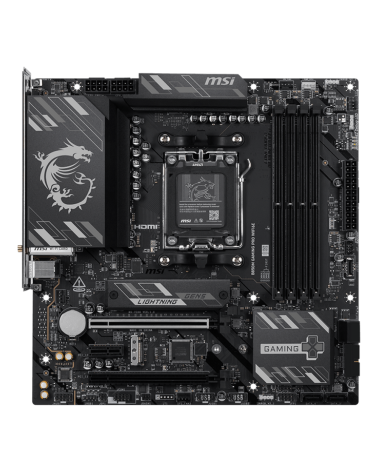 Материнская плата MSI B850M GAMING PRO WIFI6E B850, AM5, 4*DDR5, 4*PCIEx16, 2*M.2, 2*TypeC, 3*USB3.2Gen2, 6*USB3.2Gen1, 4*USB2.0