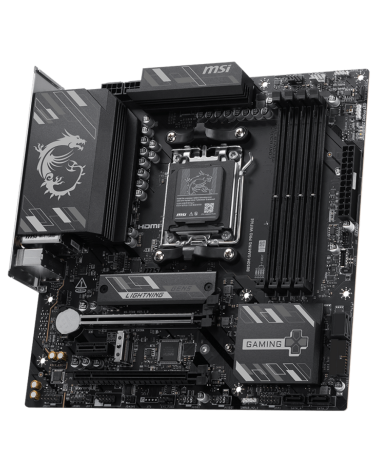 Материнская плата MSI B850M GAMING PRO WIFI6E B850, AM5, 4*DDR5, 4*PCIEx16, 2*M.2, 2*TypeC, 3*USB3.2Gen2, 6*USB3.2Gen1, 4*USB2.0