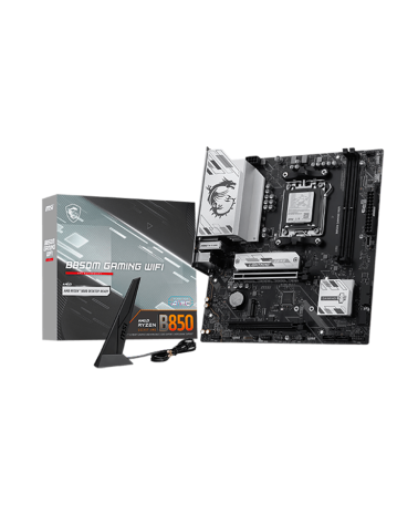Материнская плата MSI B850M GAMING WIFI B850, AM5, 2*DDR5, 2*PCIEx16, 2*M.2, 2*TypeC, 5*USB3.2Gen1, 6*USB2.0, 4*SATA3.0, 5G, DP,