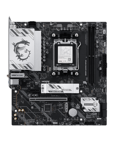 Материнская плата MSI B850M GAMING WIFI6E B850, AM5, 2*DDR5, 1*PCIEx16,1*PCIEx1, 2*M.2, 2*TypeC, 5*USB3.2Gen1, 6*USB2.0, 4*SATA3