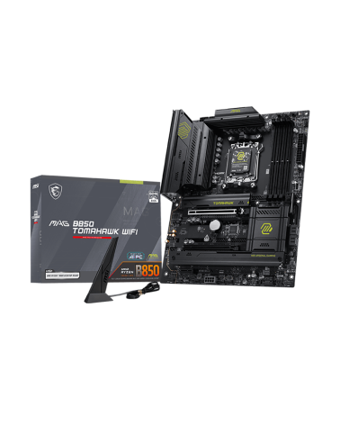 Материнская плата MSI MAG B850 TOMAHAWK WIFI B850, AM5, 4*DDR5, 2*PCIEx16, 1*PCIEx1, 3*M.2, 3*TypeC, 2*USB3.2Gen2, 4*USB3.2Gen1,
