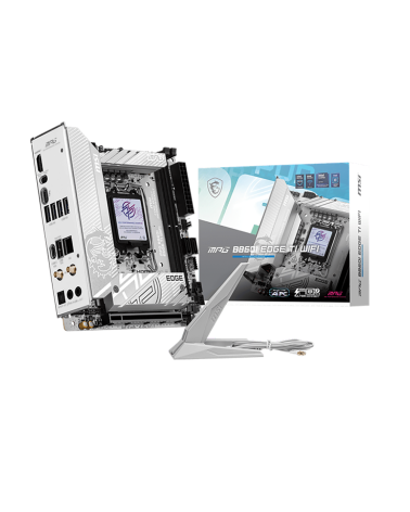 Материнская плата MSI MPG B860I EDGE TI WIFI B860, LGA1851, 2*DDR5, 1*PCIEx16, 2*M.2, 2*TypeC, 1*USB3.2Gen2, 6*USB3.2Gen1, 2*USB