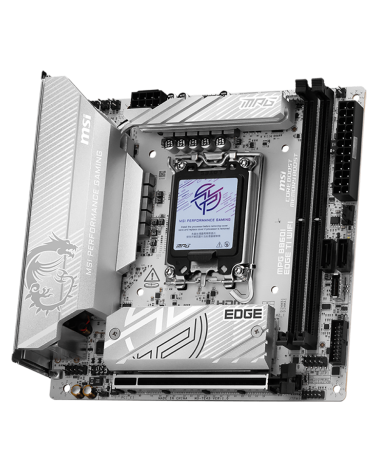 Материнская плата MSI MPG B860I EDGE TI WIFI B860, LGA1851, 2*DDR5, 1*PCIEx16, 2*M.2, 2*TypeC, 1*USB3.2Gen2, 6*USB3.2Gen1, 2*USB