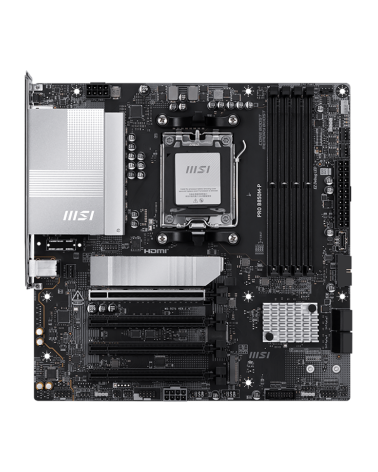 Материнская плата MSI PRO B850M-P B850, AM5, 4*DDR5, 4*PCIEx16, 3*M.2, 2*TypeC, 1*USB3.2Gen2, 6*USB3.2Gen1, 8*USB2.0, 4*SATA3.0,
