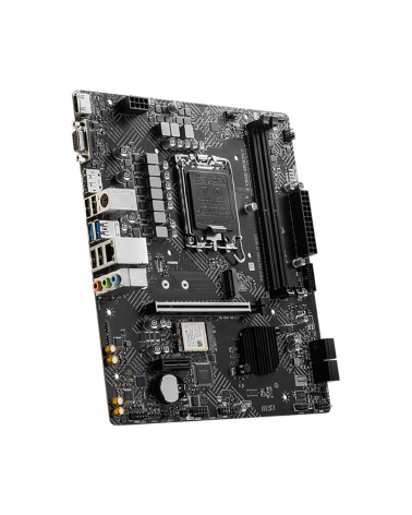 Материнская плата MSI PRO H610M-G WIFI H610, LGA1700, 2*DDR5, 1*PCIEx16, 1*PCIEx1, 1*M.2, 4*USB3.2Gen1, 6*USB2.0, 4*SATA3.0, 1G,