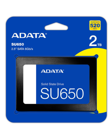 Твердотельный накопитель SSD ADATA 2.5" 2TB SATA III  ASU650SS-2TT-R Ultimate SU650 3D NAND, IOPS 40000/65000