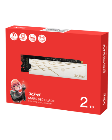 Твердотельный накопитель SSD ADATA M.2 2280 2TB XPG MARS 980 BLADE PCIe 5.0 x4