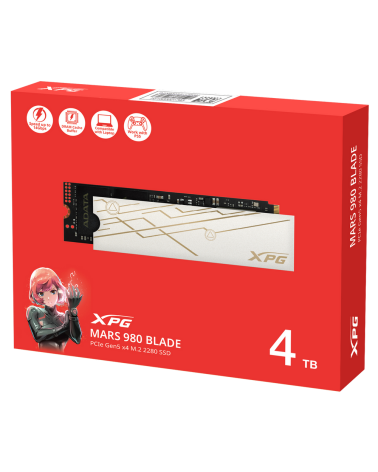 Твердотельный накопитель SSD ADATA M.2 2280 4TB XPG MARS 980 BLADE PCIe 5.0 x4
