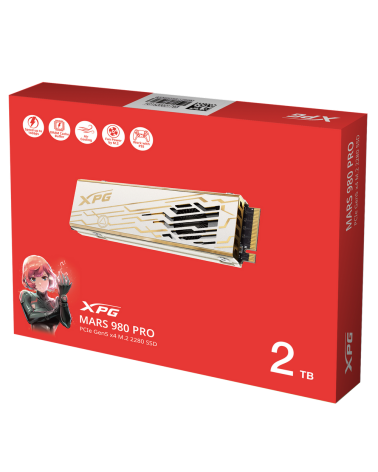 Твердотельный накопитель SSD XPG M.2 2280 2TB MARS 980 PRO PCIe 5.0 x4