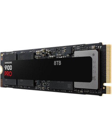 Твердотельный накопитель SSD Samsung M.2 2280 8TB 9100 PRO Black Client SSD PCIe Gen5x4 with NVMe, 14800/13400, MTBF 1.5M, 3D NA