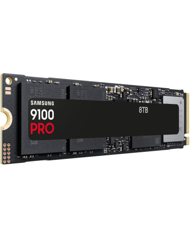 Твердотельный накопитель SSD Samsung M.2 2280 8TB 9100 PRO Black Client SSD PCIe Gen5x4 with NVMe, 14800/13400, MTBF 1.5M, 3D NA