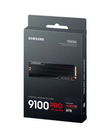Твердотельный накопитель SSD Samsung M.2 2280 8TB 9100 PRO PCIe Gen5x4 with NVMe, V NAND TLC (V8) Internal Solid State Drive