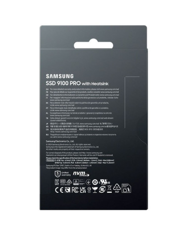 Твердотельный накопитель SSD Samsung M.2 2280 8TB 9100 PRO PCIe Gen5x4 with NVMe, V NAND TLC (V8) Internal Solid State Drive