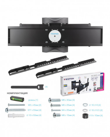 KROMAX ATLANTIS-55 BLACK Настенный кронштейн для LED/LCD телевизоров