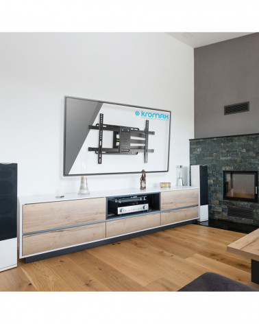 Kromax DIX-20 черный кронштейн на стену для ТВ 22"-65"