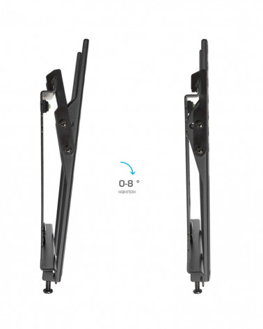 Kromax IDEAL-6 black кронштейн на стену для ТВ 15"-47