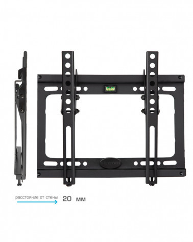 Kromax IDEAL-6 black кронштейн на стену для ТВ 15"-47