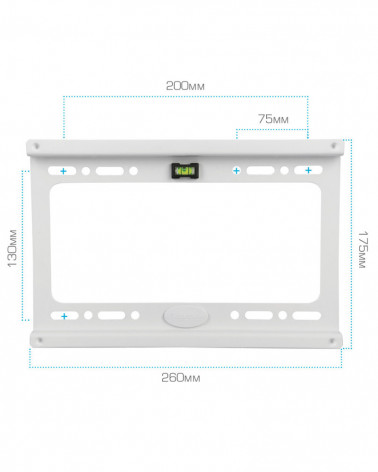 Kromax IDEAL-6 white кронштейн на стену для ТВ 15"-47