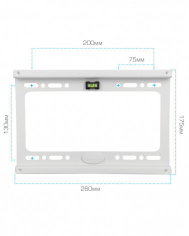 Kromax IDEAL-6 white кронштейн на стену для ТВ 15"-47