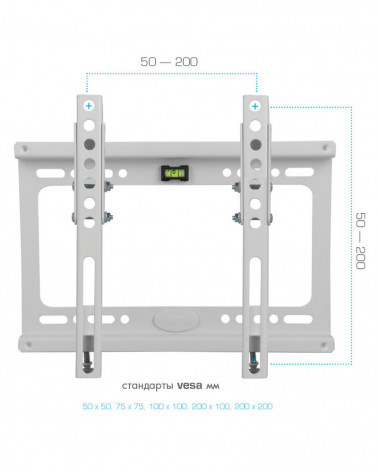 Kromax IDEAL-6 white кронштейн на стену для ТВ 15"-47