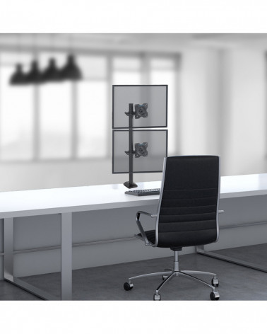 KROMAX OFFICE-5 Grey Titan крепление на два монитора 15"-32"