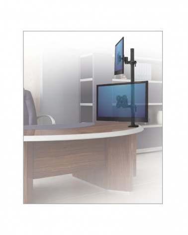 KROMAX OFFICE-5 Grey Titan крепление на два монитора 15"-32"
