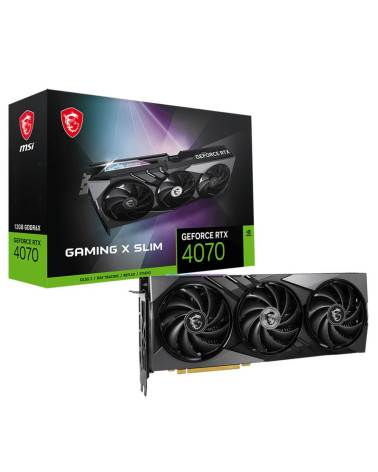Видеокарта MSI RTX4070 GAMING X SLIM 12GB GDDR6X 192bit 3xDP HDMI 3FAN RTL