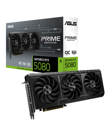 Видеокарта ASUS RTX5080 PRIME OC 16GB GDDR7 256bit 3xDP HDMI 3FAN RTL [PRIME-RTX5080-O16G]