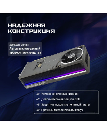Видеокарта ASUS RTX5080 ROG ASTRAL OC 16GB GDDR7 256bit 3xDP 2xHDMI 3FAN RTL [ROG-ASTRAL-RTX5080-O16G-GAMING]