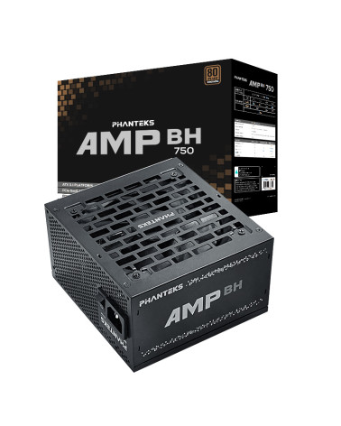 Блок питания PHANTEKS AMP BH 750W (80 Plus Bronze, ATX 3.1, PCIe 5.1, DC-DC, APFC, 120mm Fan, Japanese main capacitors, Black) /