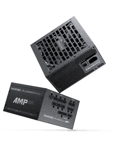 Блок питания PHANTEKS AMP GH 1000W (80 Plus Gold, ATX 3.1, PCIe 5.1, APFC, 120mm Fan, Fully Modular, Black) / PH-P1000RT_BK01