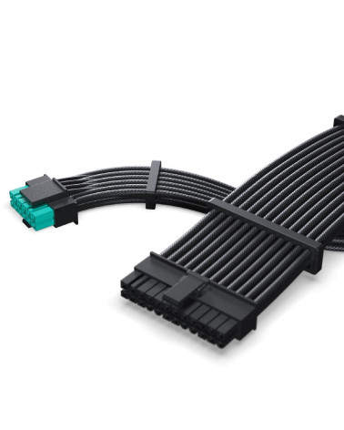 Блок питания PHANTEKS AMP GH 1000W (80 Plus Gold, ATX 3.1, PCIe 5.1, APFC, 120mm Fan, Fully Modular, Black) / PH-P1000RT_BK01