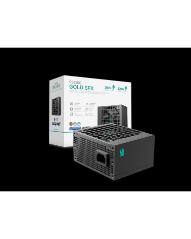 Блок питания Deepcool GAMERSTORM PS650G (SFX 4.1, ATX 3.1, 650W, Full Cable Management, 92mm fan, Cybenetics Platinum / PPLP Gol