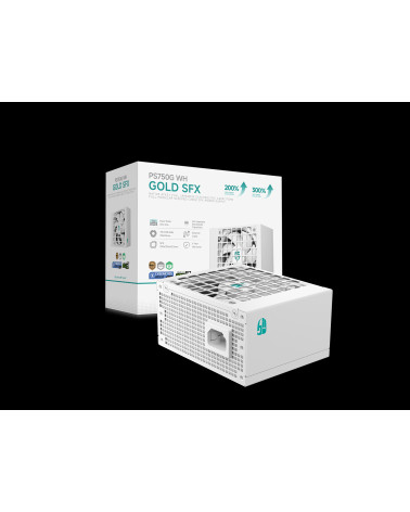 Блок питания Deepcool GAMERSTORM PS750G WH (SFX 4.1, ATX 3.1, 750W, Full Cable Management, 92mm fan, Cybenetics Platinum / PPLP 