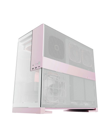 Корпус Geometric Future Model 5 White Pink with fans / mid tower, E-ATX / 5x140mm ARGB fans / 1AM5WKPK01100