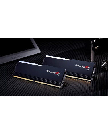 Модуль памяти DDR5 G.SKILL RIPJAWS M5 RGB 64GB (2x32GB) 6000MHz CL32 (32-38-38-96) 1.4V / F5-6000J3238G32GX2-RM5RK / Black