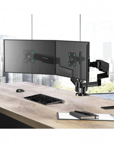 ONKRON G280 кронштейн (держатель) для трех мониторов 13"-26" дюймов настольный, черный