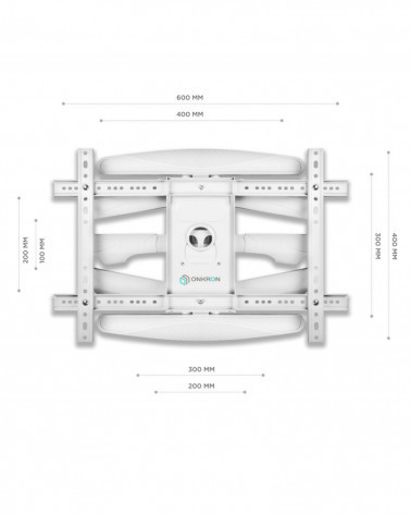 ONKRON M6L W белый кронштейн для телевизора 40"-75"