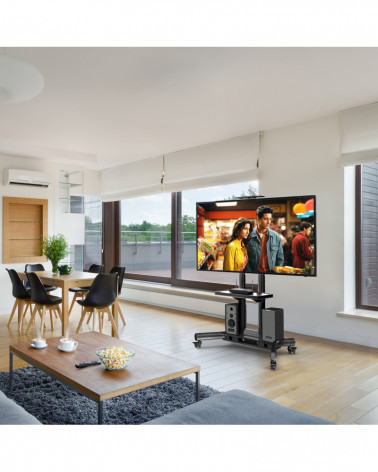 ONKRON TS1551 black мобильная стойка для ТВ 40"-70"