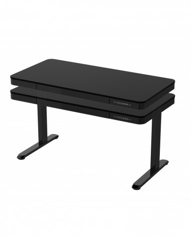 TableSage ET119W-С-FB /Цвет черный, столешница черный/ Стол с электрической регулировкой высоты , 1204-604мм