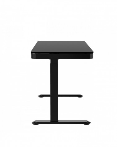 TableSage ET119W-С-FB /Цвет черный, столешница черный/ Стол с электрической регулировкой высоты , 1204-604мм
