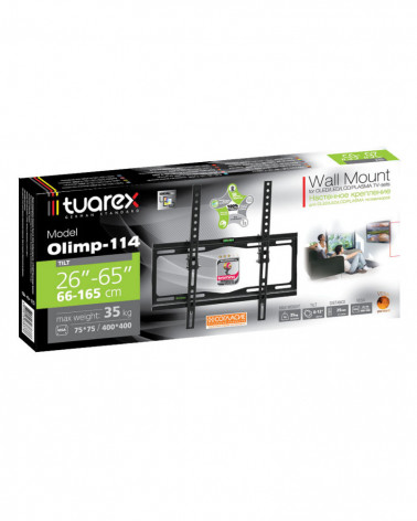 TUAREX OLIMP-114 BLACK настенный кронштейн для LED/LCD телевизоров 26"-65"