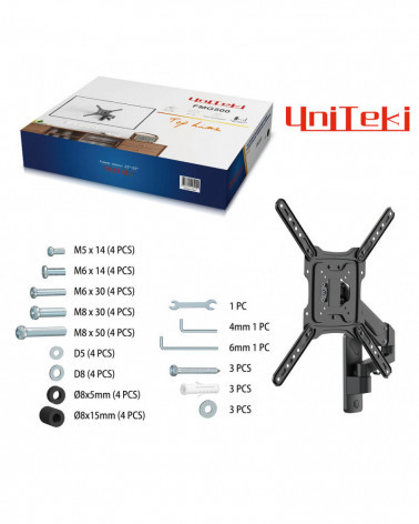 UniTeki FMG500 ЧЕРНЫЙ ГАЗ-ЛИФТ для тв 50-60", нагрузка 5-23кг.