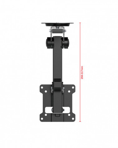 UNITEKI LCD3110CB чёрный кронштейн потолочный, подполочный для телевизора или монитора, диагональ 17-32 дюймов