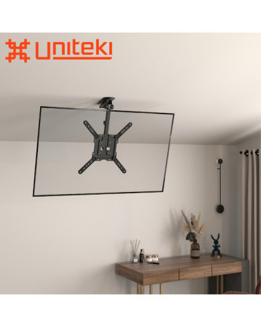 UNITEKI LCD3440CB чёрный, кронштейн потолочный для телевизора, подполочный,  диагональ 23-55 дюймов