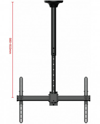 UniTeki LCD4146 черный потолочный кронштейн 560-910 мм для ТВ 37"-70"