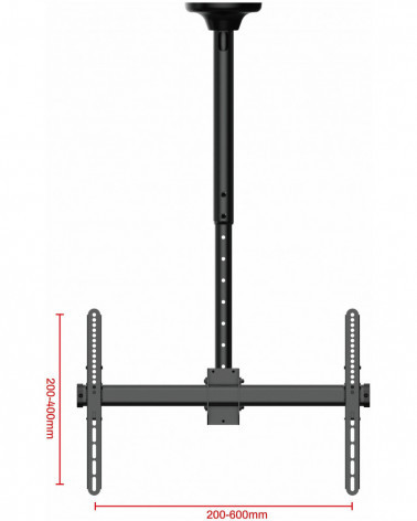 UniTeki LCD4146 черный потолочный кронштейн 560-910 мм для ТВ 37"-70"
