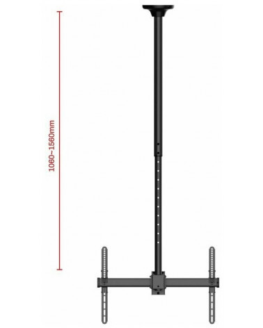 UniTeki LCD4246 черный потолочный кронштейн 1060-1560 мм для ТВ 37"-70"