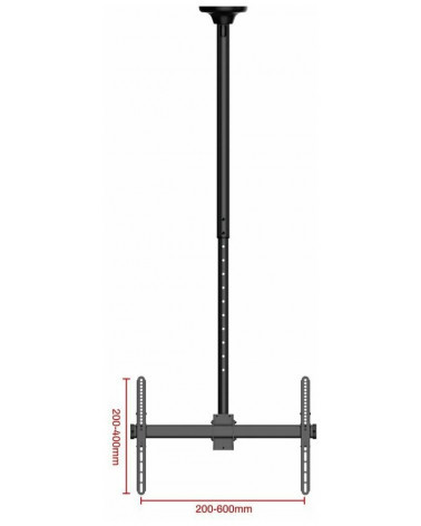 UniTeki LCD4246 черный потолочный кронштейн 1060-1560 мм для ТВ 37"-70"