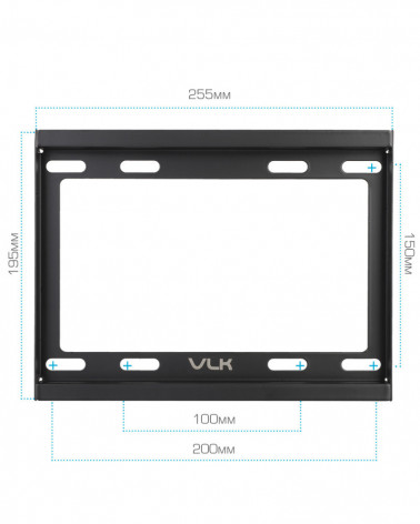 VLK TRENTO-35 BLACK кронштейн на стену для ТВ 15"-48"